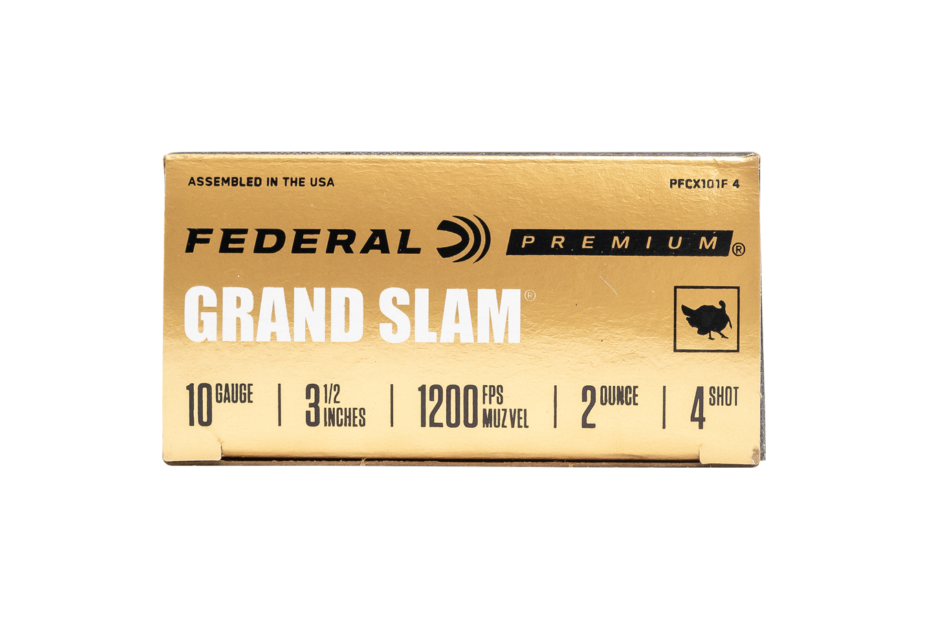 FEDERAL AMMUNITION 10 Gauge 3-1/2 Inch 2 oz 4 Shot Grand Slam 10/Box